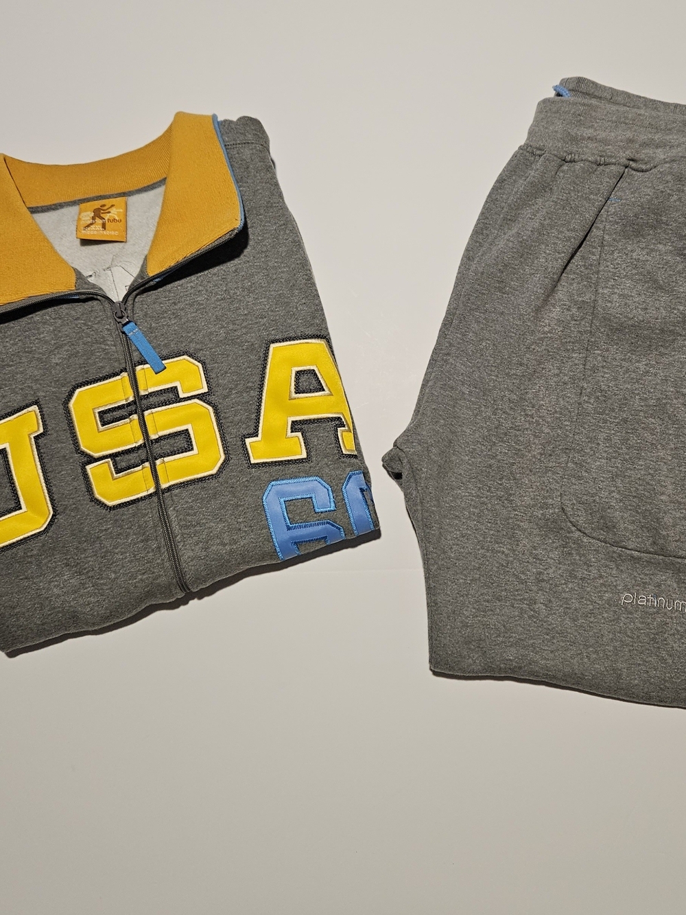 FUBU Platinum 2XL Vintage 2000s Retro Hiphop Tracksuit